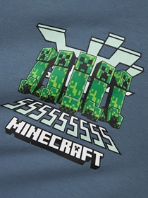 NAME IT Minecraft T-shirt Mamun Blue Mirage